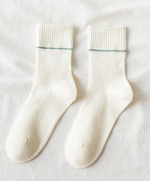 「kakko」（カッコ）の「レディース クルー丈ソックス（ソックス/靴下・レディース・A/B/C/D/E/F/G/H/I/J/K/L/M/N/O/P/Q/R/S/T・FREE）」の3枚目の写真