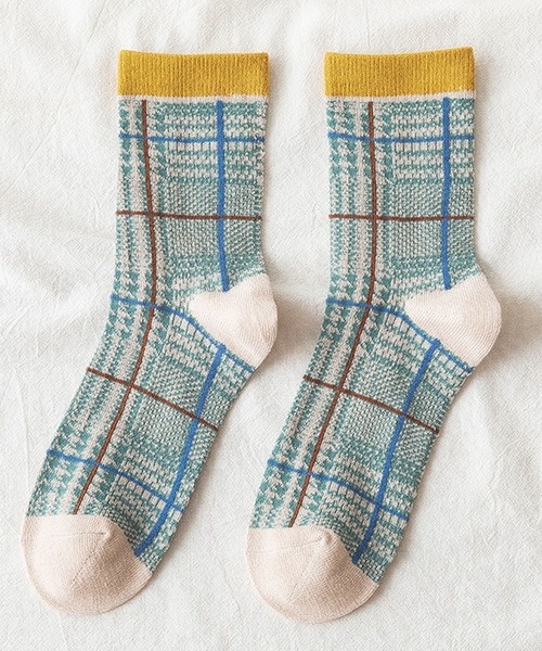 「kakko」（カッコ）の「レディース クルー丈ソックス（ソックス/靴下・レディース・A/B/C/D/E/F/G/H/I/J/K/L/M/N/O/P/Q/R/S/T・FREE）」の5枚目の写真