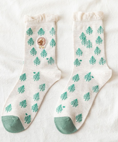 「kakko」（カッコ）の「レディース クルー丈ソックス（ソックス/靴下・レディース・A/B/C/D/E/F/G/H/I/J/K/L/M/N/O/P/Q/R/S/T・FREE）」の8枚目の写真