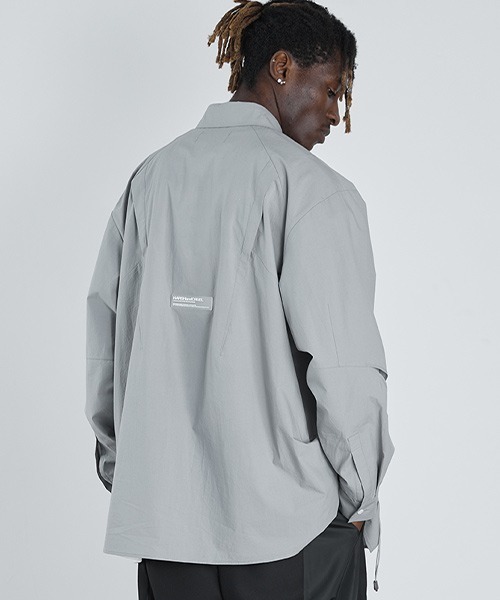 HARSH AND CRUEL（ハーシュアンドクルーエル）の「【Harsh and Cruel】Deformation Cutting Shirts HX211030113（シャツ/ブラウス・メンズ・グレー・S/M/L/XL）」の2枚目の写真