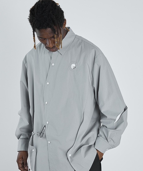 HARSH AND CRUEL（ハーシュアンドクルーエル）の「【Harsh and Cruel】Deformation Cutting Shirts HX211030113（シャツ/ブラウス・メンズ・グレー・S/M/L/XL）」の4枚目の写真