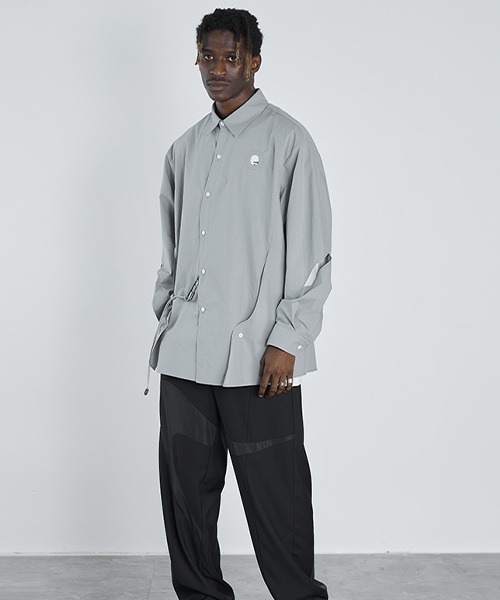 HARSH AND CRUEL（ハーシュアンドクルーエル）の「【Harsh and Cruel】Deformation Cutting Shirts HX211030113（シャツ/ブラウス・メンズ・グレー・S/M/L/XL）」の5枚目の写真