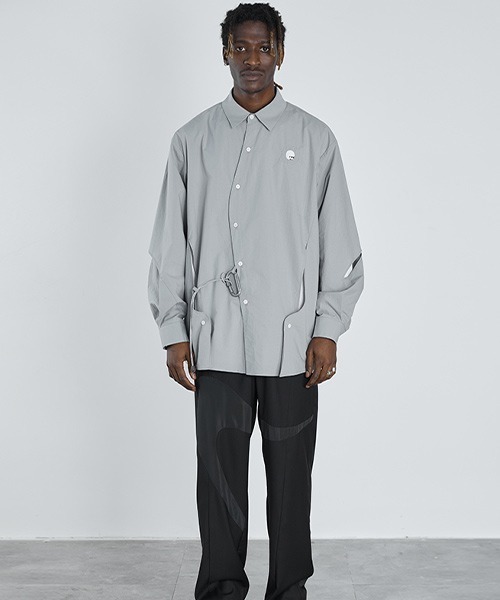 HARSH AND CRUEL（ハーシュアンドクルーエル）の「【Harsh and Cruel】Deformation Cutting Shirts HX211030113（シャツ/ブラウス・メンズ・グレー・S/M/L/XL）」の6枚目の写真