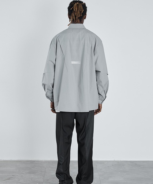 HARSH AND CRUEL（ハーシュアンドクルーエル）の「【Harsh and Cruel】Deformation Cutting Shirts HX211030113（シャツ/ブラウス・メンズ・グレー・S/M/L/XL）」の7枚目の写真