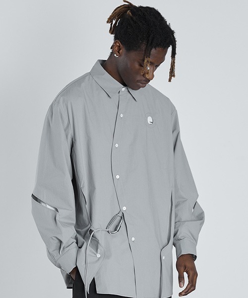 HARSH AND CRUEL（ハーシュアンドクルーエル）の「【Harsh and Cruel】Deformation Cutting Shirts HX211030113（シャツ/ブラウス・メンズ・グレー・S/M/L/XL）」の9枚目の写真