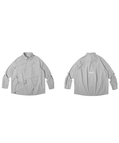 HARSH AND CRUEL（ハーシュアンドクルーエル）の「【Harsh and Cruel】Deformation Cutting Shirts HX211030113（シャツ/ブラウス・メンズ・グレー・S/M/L/XL）」の15枚目の写真