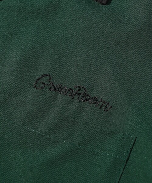 UNDERCOVER　ペールグリーン　ガラスビーズ刺繍　オープンカラーシャツ FREAK'S STORE（フリークスストア）の「WEB限定 GREENROOM