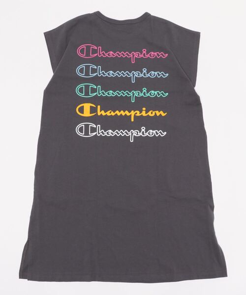 Champion(チャンピオン)の「【Champion】バックプリントワンピース(ワンピース・キッズ・パープル/ダークグレー・155)」の3枚目の写真