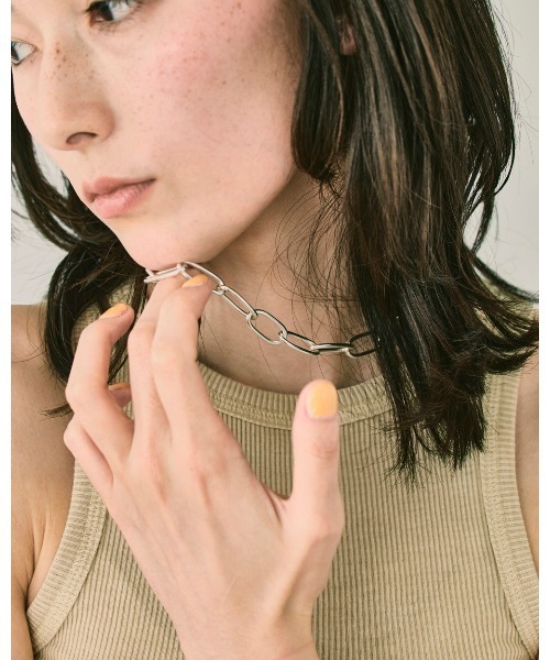 TODAYFUL（トゥデイフル）の「オーバーチェーンネックレス(SIlver925）（ネックレス・レディース・シルバー・FREE）」の6枚目の写真