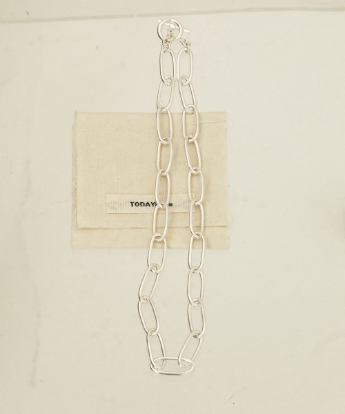 TODAYFUL（トゥデイフル）の「オーバーチェーンネックレス(SIlver925）（ネックレス・レディース・シルバー・FREE）」の5枚目の写真