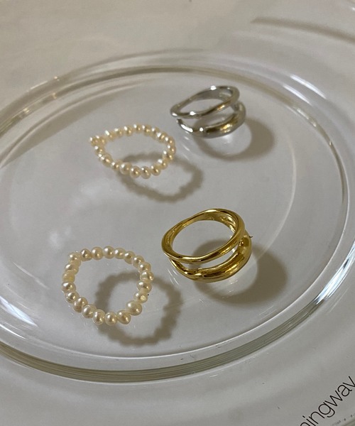 GOLDY(ゴールディ)の「【GOLDY/ゴールディ】淡水パールSETニュアンスリング(リング・レディース・ゴールド/シルバー・FREE)」の4枚目の写真