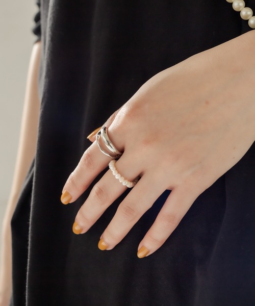 GOLDY(ゴールディ)の「【GOLDY/ゴールディ】淡水パールSETニュアンスリング(リング・レディース・ゴールド/シルバー・FREE)」の5枚目の写真