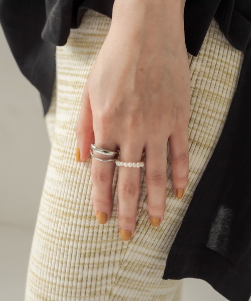 GOLDY(ゴールディ)の「【GOLDY/ゴールディ】淡水パールSETニュアンスリング(リング・レディース・ゴールド/シルバー・FREE)」の6枚目の写真