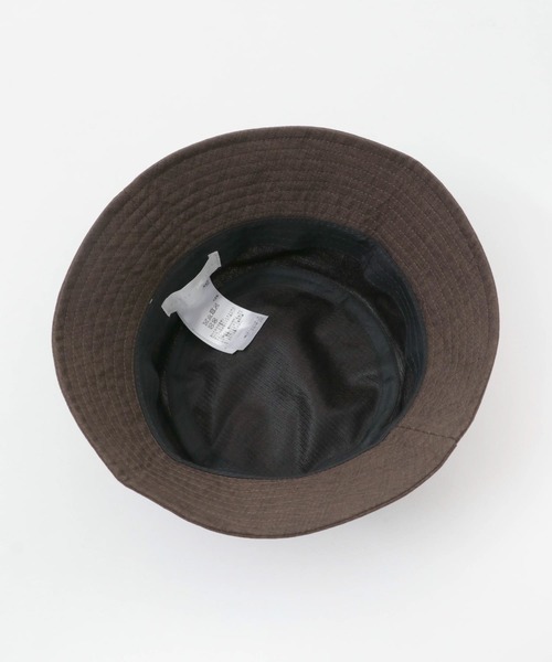 SENSE OF PLACE by URBAN RESEARCH（センスオブプレイスバイアーバンリサーチ）の「リネンライクバケットハット（ハット・メンズ・ブラウン/チャコールグレー/アイボリー・ONE）」の6枚目の写真