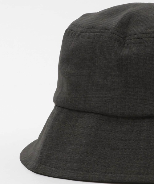 SENSE OF PLACE by URBAN RESEARCH（センスオブプレイスバイアーバンリサーチ）の「リネンライクバケットハット（ハット・メンズ・ブラウン/チャコールグレー/アイボリー・ONE）」の5枚目の写真