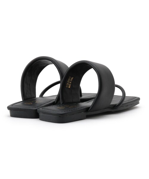 AG by aquagirl（エージーバイアクアガール）の「◆スクエアフラットトングサンダル（サンダル・レディース・オフホワイト/ブラック/ダークブラウン・02/03）」の9枚目の写真