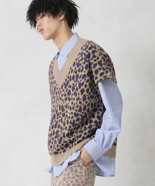 no.(ナンバー)の「【no.】LEO KNIT VEST(ベスト・メンズ・ベージュ/グレー・FREE)」の7枚目の写真