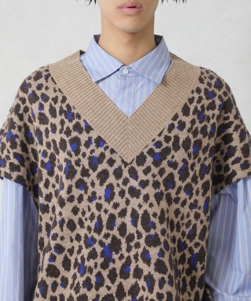 no.(ナンバー)の「【no.】LEO KNIT VEST(ベスト・メンズ・ベージュ/グレー・FREE)」の11枚目の写真