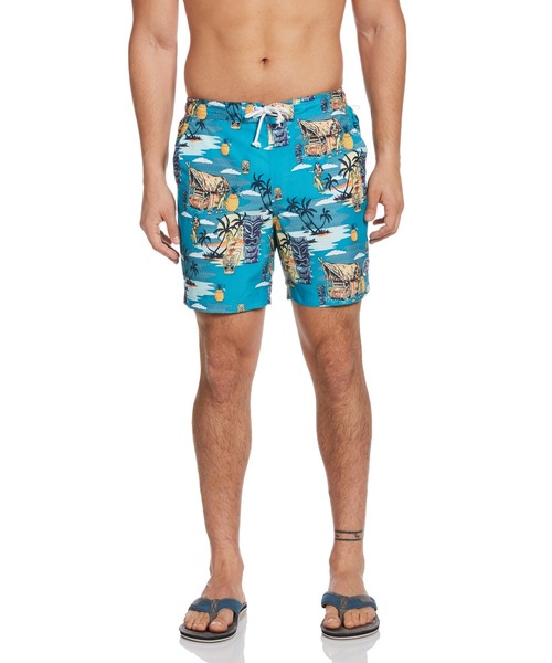 Original Penguin By Munsingwear オリジナルペンギン バイ マンシングウェア の ペンギン バイ マンシングウェア トロピカルスイミングパンツ メンズ ユニセックス ウェア スポーツウェア 水着 水着 Wear