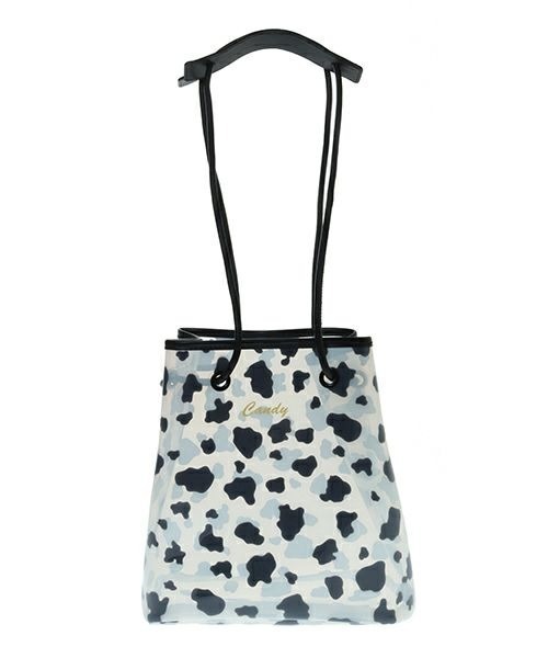 Candy Stripper（キャンディストリッパー）の「MOO CLEAR バッグ（ハンドバッグ・レディース・ブラウン/ホワイト・FREE）」の2枚目の写真
