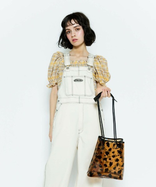 Candy Stripper（キャンディストリッパー）の「MOO CLEAR バッグ（ハンドバッグ・レディース・ブラウン/ホワイト・FREE）」の4枚目の写真