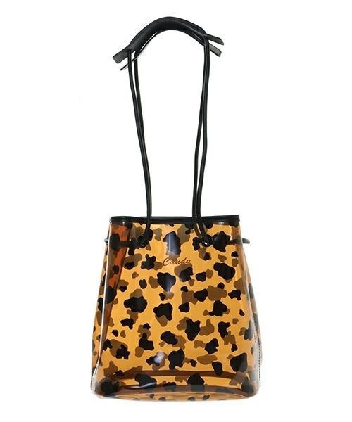 Candy Stripper（キャンディストリッパー）の「MOO CLEAR バッグ（ハンドバッグ・レディース・ブラウン/ホワイト・FREE）」の5枚目の写真