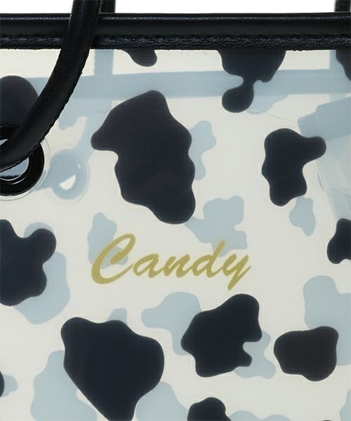 Candy Stripper（キャンディストリッパー）の「MOO CLEAR バッグ（ハンドバッグ・レディース・ブラウン/ホワイト・FREE）」の9枚目の写真