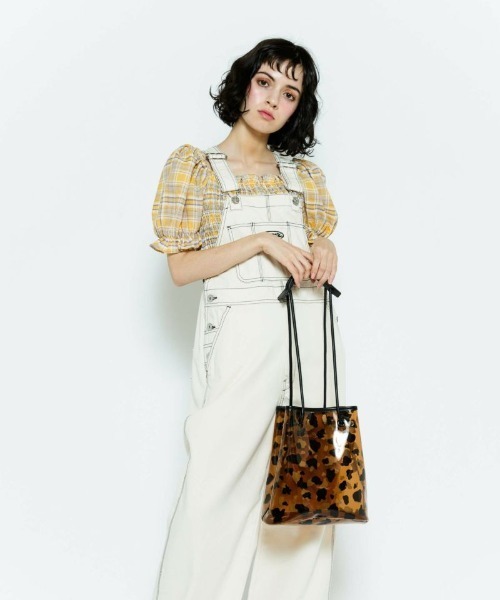 Candy Stripper（キャンディストリッパー）の「MOO CLEAR バッグ（ハンドバッグ・レディース・ブラウン/ホワイト・FREE）」の12枚目の写真