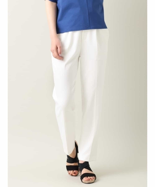 a.v.v(アーヴェヴェ)の「【ハイストレッチ】テーパードパンツ(スラックス・レディース・ミント/ホワイト/ブラック・34/36/40/42/38)」の2枚目の写真