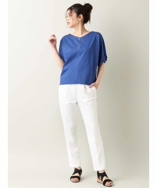 a.v.v(アーヴェヴェ)の「【ハイストレッチ】テーパードパンツ(スラックス・レディース・ミント/ホワイト/ブラック・34/36/40/42/38)」の6枚目の写真