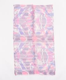 GGD（ジージーディー）の「シルクレーヨン幾何柄プリントストール（ストール/ショール）」