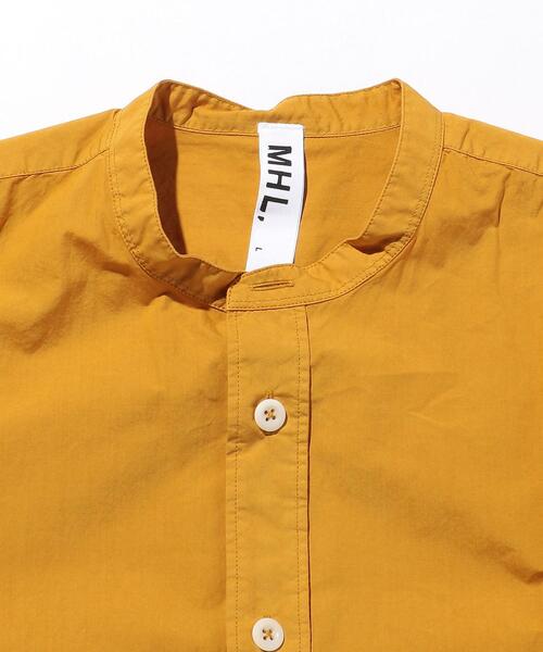 MHL.(エムエイチエル)の「<MHL.> NC POPLIN SHT/シャツ(シャツ/ブラウス・メンズ・ダークグレー/ホワイト/マスタード・LARGE/MEDIUM)」の8枚目の写真