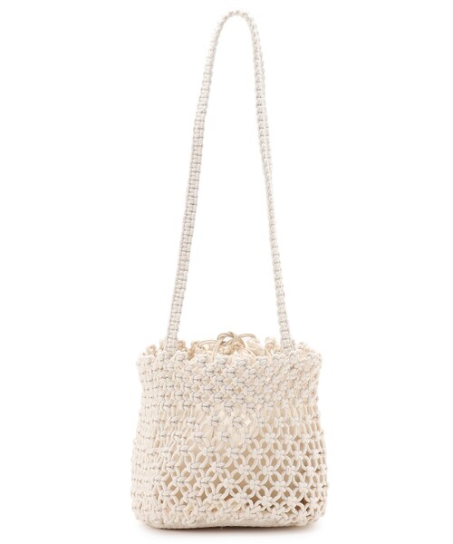 SHOO・LA・RUE（シューラルー）の「◆マクラメトート（トートバッグ・レディース・ブラック/ナチュラル/ブラウン系・00）」の3枚目の写真