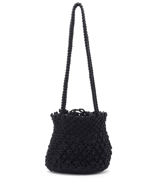 SHOO・LA・RUE（シューラルー）の「◆マクラメトート（トートバッグ・レディース・ブラック/ナチュラル/ブラウン系・00）」の2枚目の写真