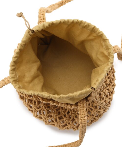 SHOO・LA・RUE（シューラルー）の「◆マクラメトート（トートバッグ・レディース・ブラック/ナチュラル/ブラウン系・00）」の7枚目の写真