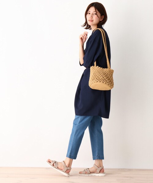 SHOO・LA・RUE（シューラルー）の「◆マクラメトート（トートバッグ・レディース・ブラック/ナチュラル/ブラウン系・00）」の10枚目の写真