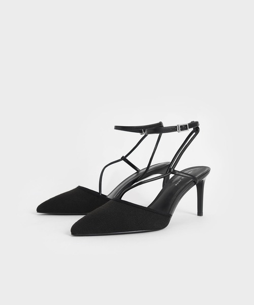 CHARLES & KEITH(チャールズ & キース)の「リネンアシンメトリックパンプス / Linen Asymmetric Pumps(パンプス・レディース・ライトブルー/ブラック/ベージュ・22.5cm/23cm/23.5cm/24.5cm/25cm/25.5cm)」の14枚目の写真