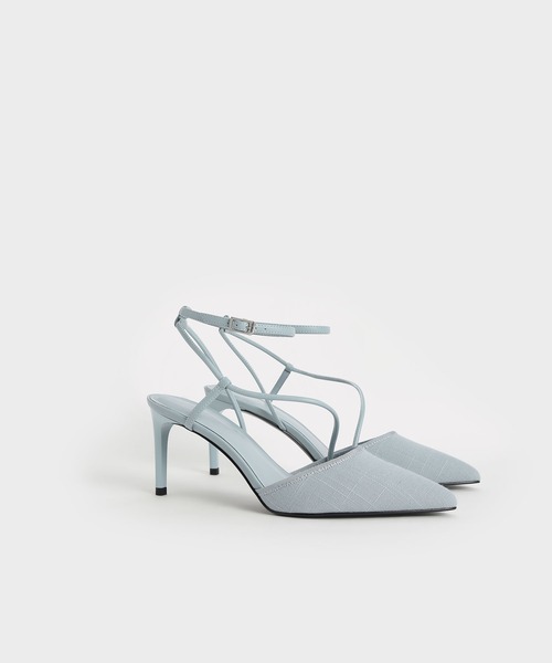 CHARLES & KEITH(チャールズ & キース)の「リネンアシンメトリックパンプス / Linen Asymmetric Pumps(パンプス・レディース・ライトブルー/ブラック/ベージュ・22.5cm/23cm/23.5cm/24.5cm/25cm/25.5cm)」の7枚目の写真