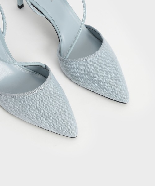 CHARLES & KEITH(チャールズ & キース)の「リネンアシンメトリックパンプス / Linen Asymmetric Pumps(パンプス・レディース・ライトブルー/ブラック/ベージュ・22.5cm/23cm/23.5cm/24.5cm/25cm/25.5cm)」の9枚目の写真