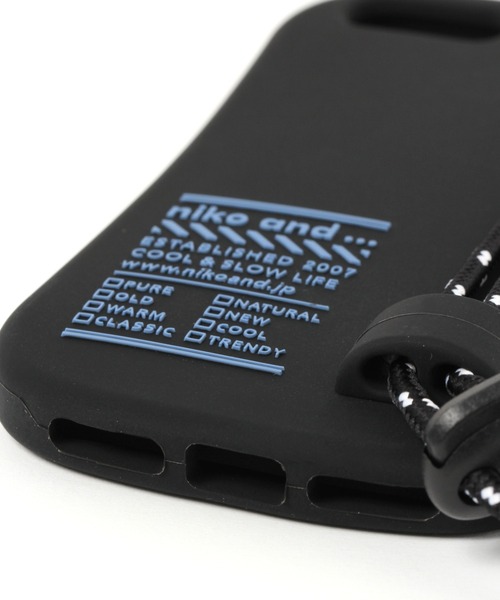 niko and...（ニコアンド）の「オリジナルニコロゴシリコンコードiPhoneケース(7/8/SE2/SE3)（スマホケース/カバー・レディース・ホワイト/グレー/ブラック・0）」の11枚目の写真