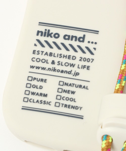 niko and...（ニコアンド）の「オリジナルニコロゴシリコンコードiPhoneケース(7/8/SE2/SE3)（スマホケース/カバー・レディース・ホワイト/グレー/ブラック・0）」の16枚目の写真
