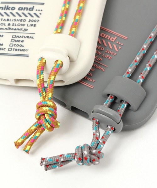 niko and...（ニコアンド）の「オリジナルニコロゴシリコンコードiPhoneケース(7/8/SE2/SE3)（スマホケース/カバー・レディース・ホワイト/グレー/ブラック・0）」の18枚目の写真