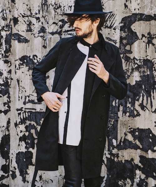 NO ID.（ノーアイディ）の「ms4726-ダブルプラケットロングＳＨ シャツ（シャツ/ブラウス・メンズ・ピンク系その他/ブラック/サックスブルー/パープル・ONE SIZE）」の19枚目の写真