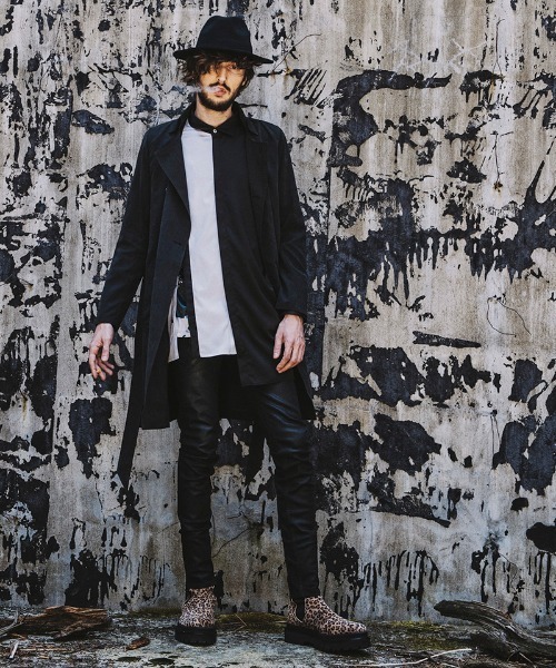 NO ID.（ノーアイディ）の「ms4726-ダブルプラケットロングＳＨ シャツ（シャツ/ブラウス・メンズ・ピンク系その他/ブラック/サックスブルー/パープル・ONE SIZE）」の20枚目の写真