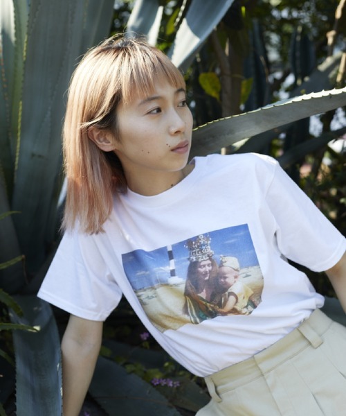 Bonjour Girl（ボンジュールガール）の「Derek Jarman Garden /Family Tシャツ（Tシャツ/カットソー・レディース・ホワイト/ブラック・L/M/S）」の4枚目の写真