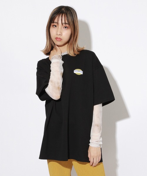 PBLIM(ページボーイリム)の「【PAGEBOYLIM】サークルロゴTシャツ(Tシャツ/カットソー・レディース・ブラック/オフホワイト・MEDIUM/LARGE)」の12枚目の写真