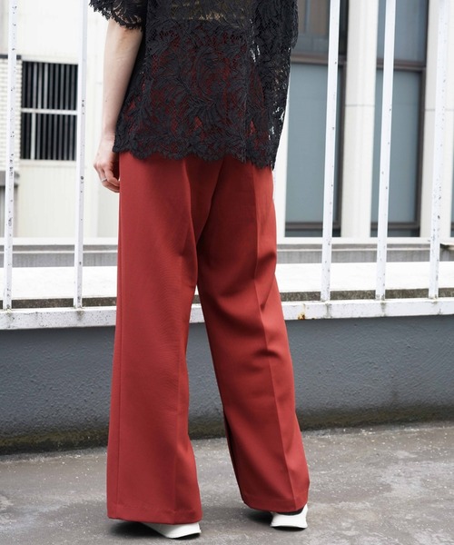 DROIT BELLO(ドロイトベロ)の「DROIT BELLO(ドロイトベロ)HWセンタープレスパンツ(その他パンツ・レディース・ブラック/ベージュ/レンガ・FREE)」の10枚目の写真