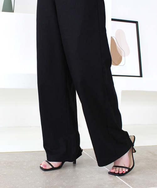 MODE ROBE（モードローブ）の「ノースリーブオールインワン（つなぎ/オールインワン・レディース・ブラック/ブラウン/アイボリー・FREE）」の8枚目の写真