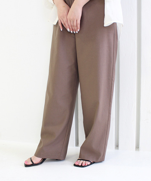 MODE ROBE（モードローブ）の「ノースリーブオールインワン（つなぎ/オールインワン・レディース・ブラック/ブラウン/アイボリー・FREE）」の16枚目の写真