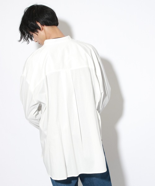 PBLIM（ページボーイリム）の「【PAGEBOYLIM】バンドカラーシャツ（シャツ/ブラウス・レディース・オフホワイト/ベージュ/ブルー・MEDIUM/LARGE）」の18枚目の写真